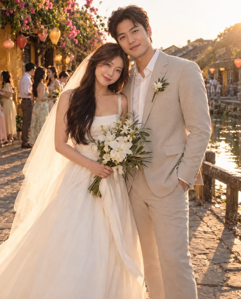 Vietnam Wedding Photos, One photo with both of us